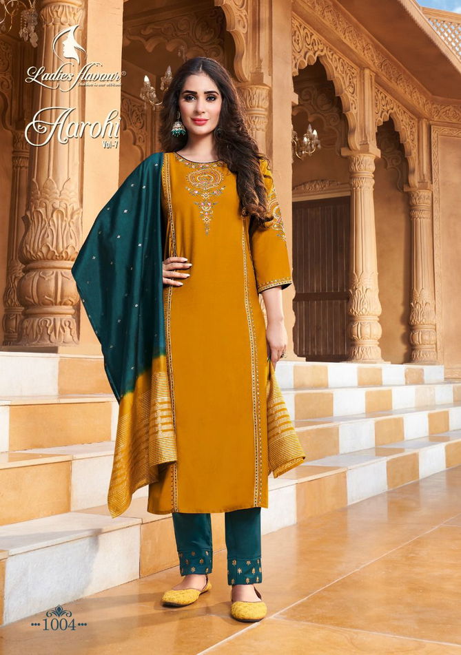 Ladies Flavour Aarohi Vol 7 Wholesale Readymade Suits Catalog